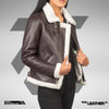 Handmade Brown Lambskin Leather Jacket: Women's Fall Fashion