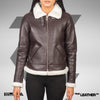 Handmade Brown Lambskin Leather Jacket: Women's Fall Fashion