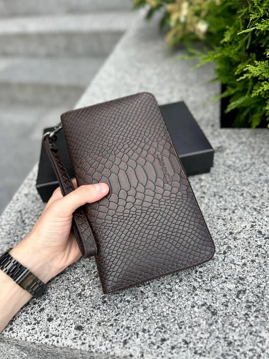 Leather mens clutch bag, Leather clutch, Brown purse for men, Men wallet, Gift for Him,