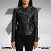 Premium Quality Handmade Black Leather Jacket For Women | 100% Real Lambskin Leather Jacket